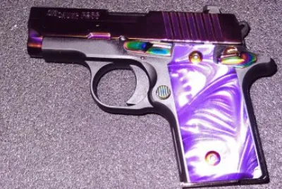 Purple Pearl Handled Pistol