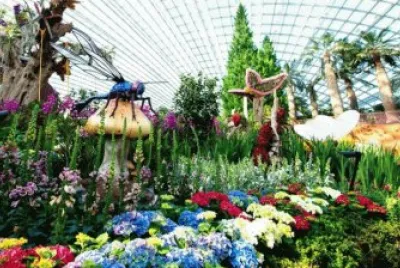 World 's Largest Glass Flower Dome-Singapore