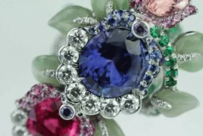 Stunning Faberge Cocktail Ring