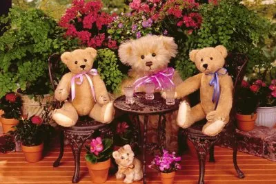 Teddy Bear Garden Party-Cute!