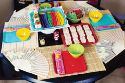 Colorful Japanese Party Table