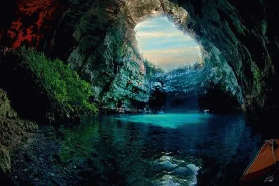 Melissani Cave in Greece