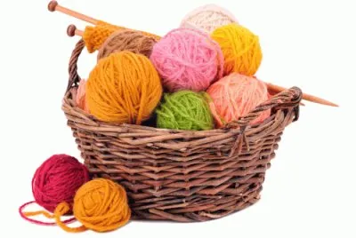 Yarn in a basket