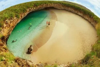 Playa Escondida Islas Marietas, Nayarit, MÃ©x.