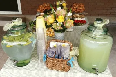 Refreshing Fruit Water and Lemonade