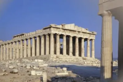 Acropolis Museum View of Parthenon, Greece