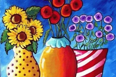 Colorful Flower Vases