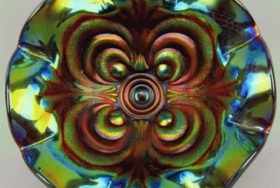 Purple Carnival Glass