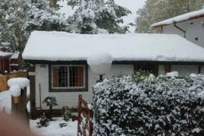 casa con nieve
