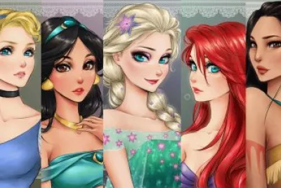 Cinderella Jasmine Elsa Ariel Pocahontas