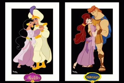 Jasmine Aladdin Megara Hercules