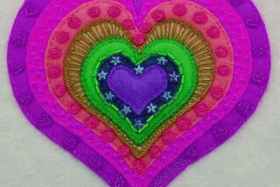 Fuchia Heart