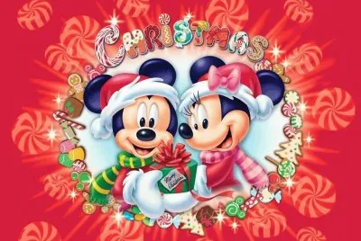 mickey mouse and minnie mouse