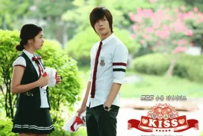 playful kiss