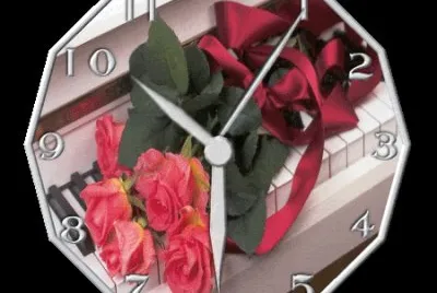 Uhr mit Rosen