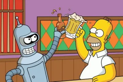 Homero y Bender jigsaw puzzle