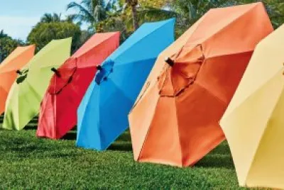Colorful Patio Umbrellas