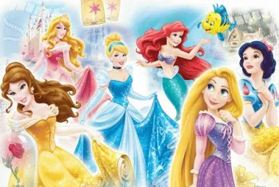 Belle Aurora Cinderella Ariel Rapunzel SnowWhite jigsaw puzzle