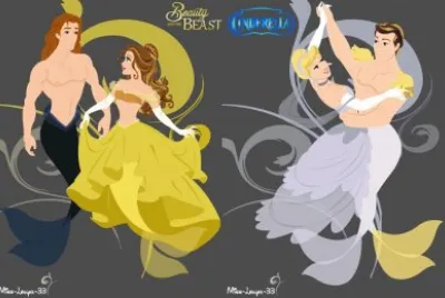 Beast Belle Cinderella Prince