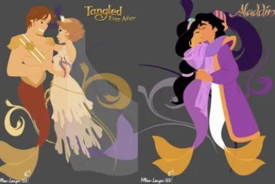 Flynn Rapunzel Jasmine Aladdin