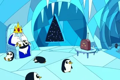 Rey Helado con sus pinguinos