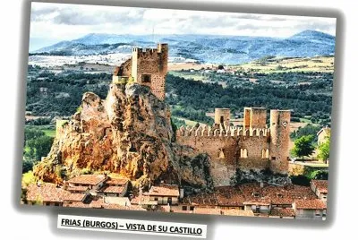 FRIAS (BURGOS) - VISTA DE SU CASTILLO