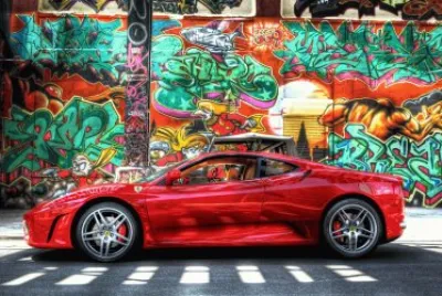 Street Ferrari jigsaw puzzle