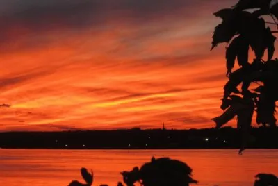 Sunset colours deepen