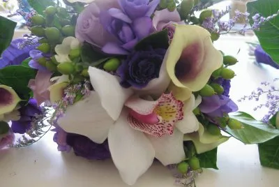 Beautiful Orchid and Rose Bouquet