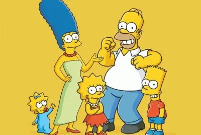 Lo Simpson sobre amarillo