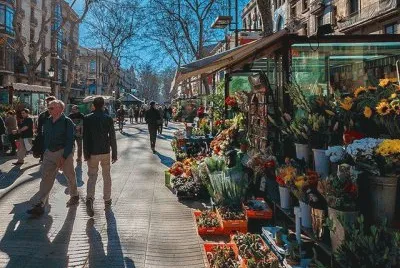 La Rambla de las flores-Barcelona