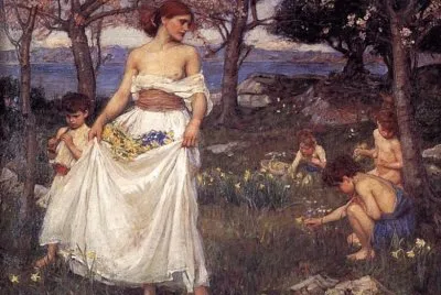 פאזל של John William Waterhouse  A Song of Springtime