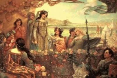 Herbert Draper-Lancelot and Guinevere