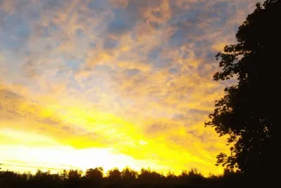 Really yellow sunrise