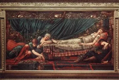 Sir Edward Burne-Jones-Bower Rose