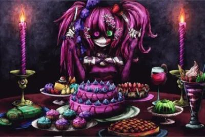 Creepy Macabre Desert Table-Deviant Art