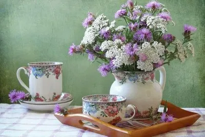Pretty Tea Setting-Still Life