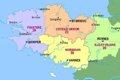 mapa de bretagne