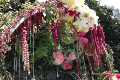 Elaborate Vintage Floral Arch
