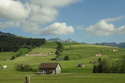 Apenzellerland blick zum SÃ¤ntis