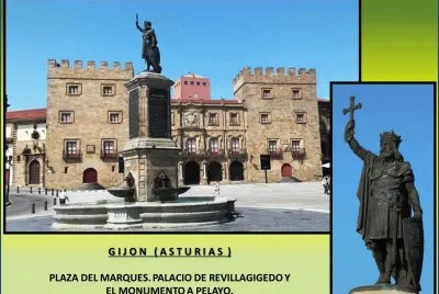 PL. DEL MARQUES, PALACIO Y MONUMENTO A PELAYO