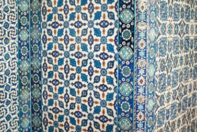 Tiles on Mosque walls