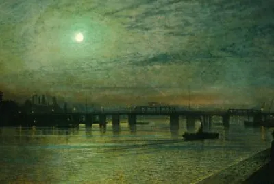 פאזל של J A Grimshaw - Battersea Bridge-1885