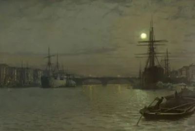 פאזל של John Atkinson Grimshaw The Pool and London Bridge