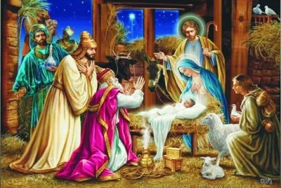 פאזל של AdoraciÃ³n al niÃ±o jesus