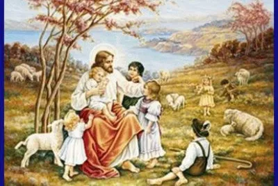 פאזל של jesÃºs y los niÃ±os