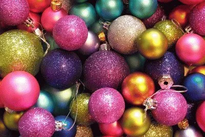 Colorful Christmas Ornaments