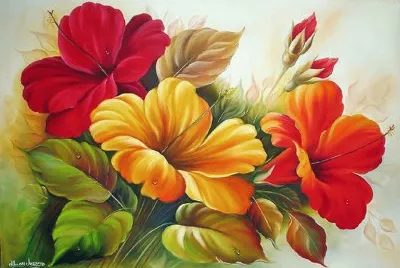 פאזל של flores bordadas