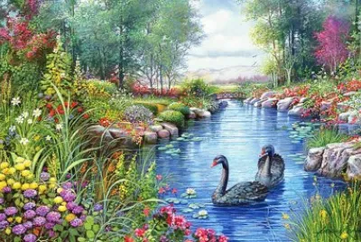 פאזל של cisnes