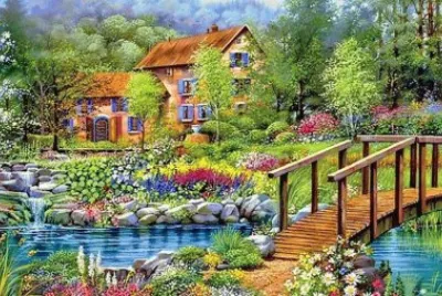 casa con rio